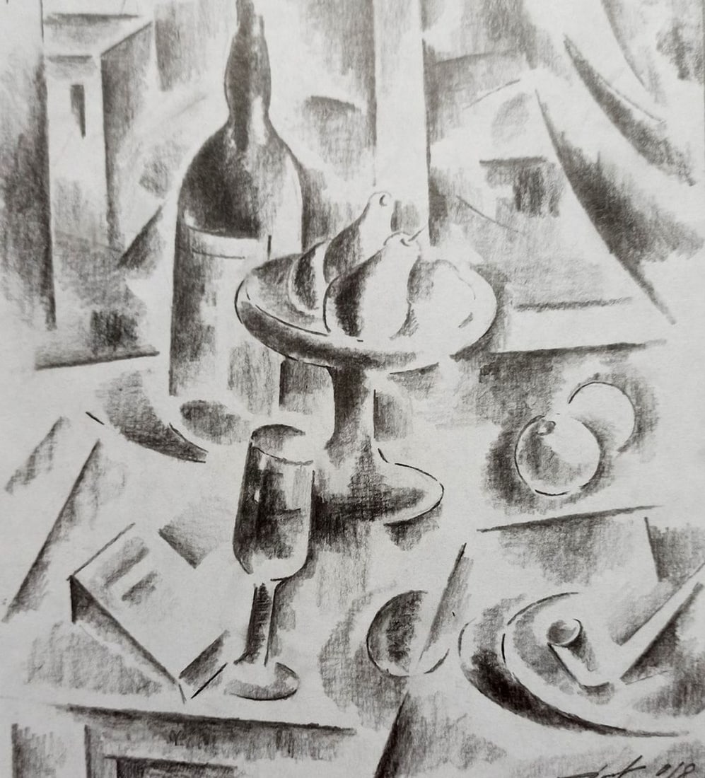 Abstract pencil painting Still life Peter Tovpev: Title: Abstract pencil painting Still life Peter Tovpev Description: NoDobr 457 *** ABOUT THIS PAINTING *** * TITLE: "Still life" * ARTISTS: Peter Tovpev * SIZE: 20x16 cm/'7.87x6.29 inches' * MEDIUM: