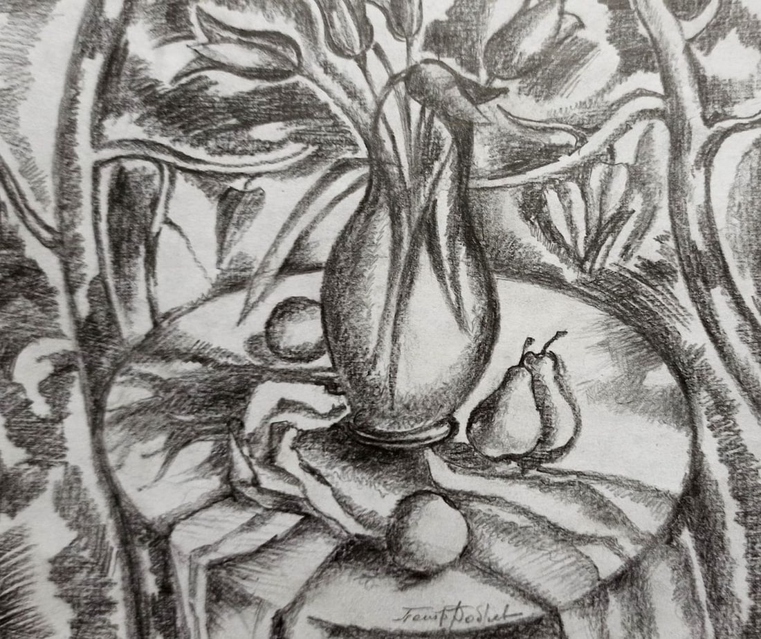 Abstract pencil painting Still life Peter Tovpev: Title: Abstract pencil painting Still life Peter Tovpev Description: NoDobr 462 *** ABOUT THIS PAINTING *** * TITLE: "Still life" * ARTISTS: Peter Tovpev * SIZE: 16x18 cm/'6.29x7.08 inches' * MEDIUM: