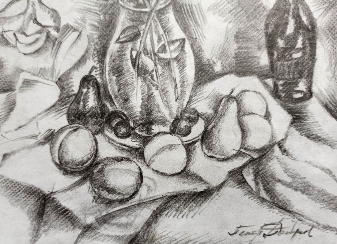Pencil painting Still life Peter Tovpev - 3