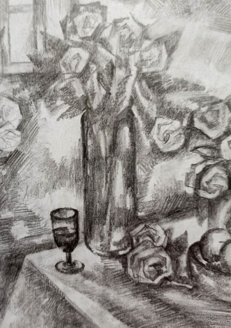Pencil painting Still life Peter Tovpev - 3