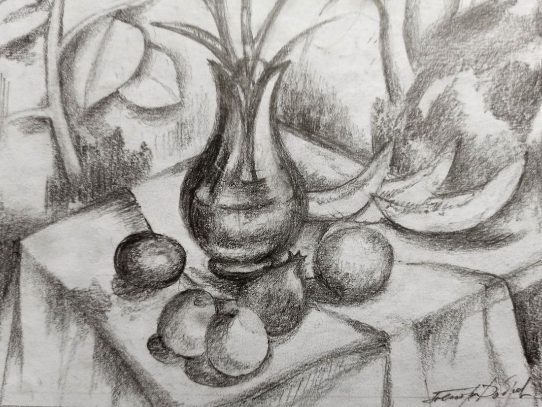 Pencil painting Still life Peter Tovpev - 3