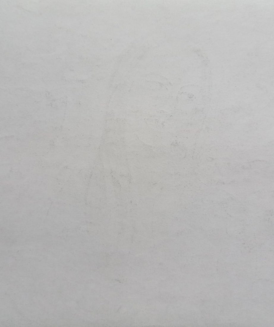 Abstract pencil painting Portrait of a naked girl Peter Tovpev - 4