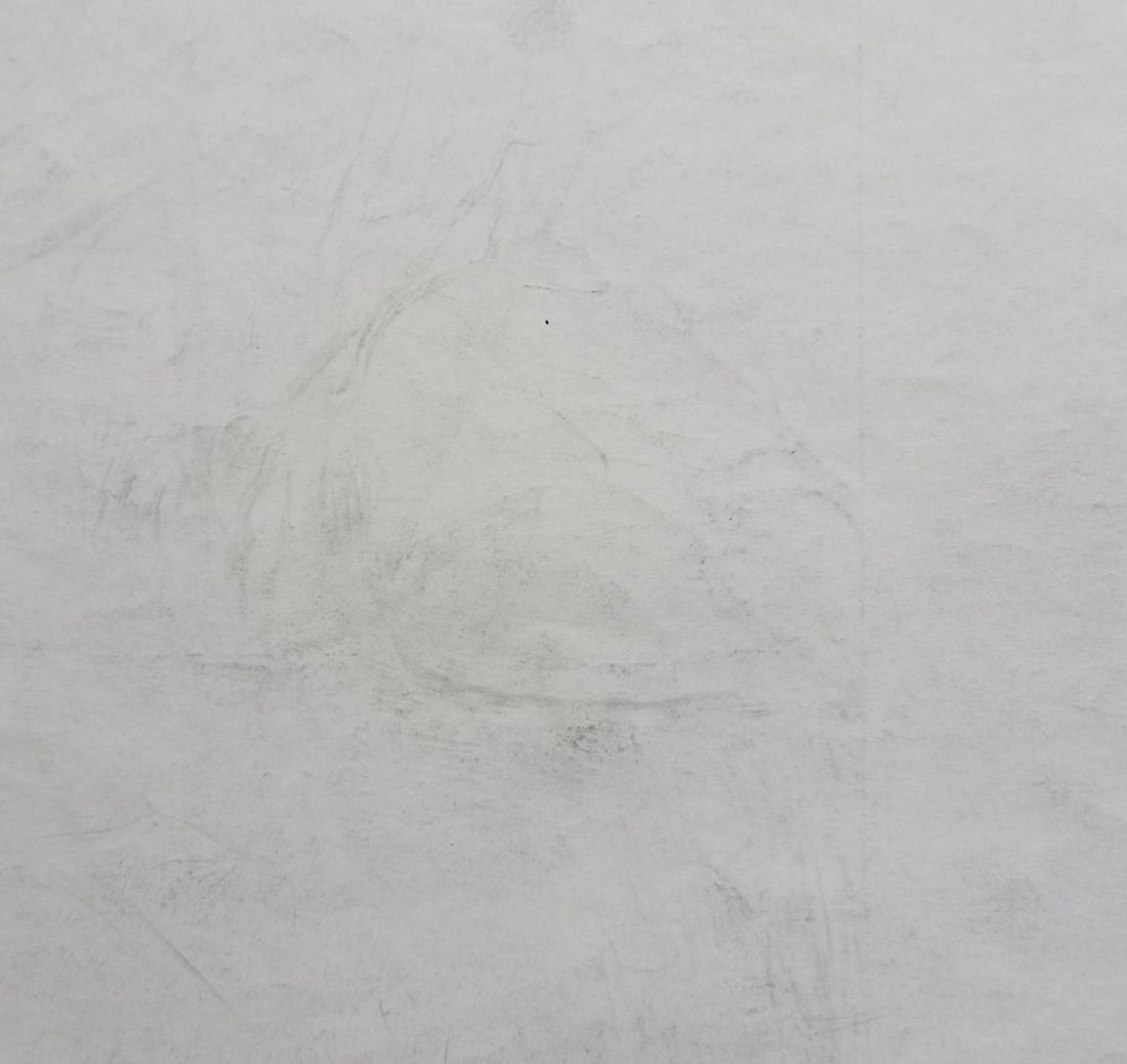 Pencil painting River landscape Peter Tovpev - 4