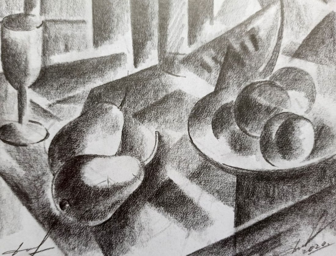 Abstract pencil painting Still life Peter Tovpev - 3