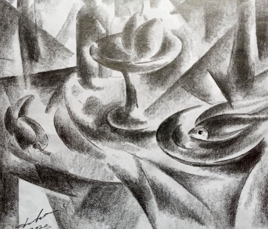 Abstract pencil painting Still life Peter Tovpev - 3