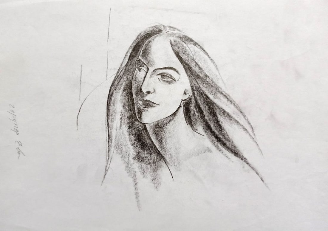 Abstract pencil painting Portrait of a girl Peter Tovpev: Title: Abstract pencil painting Portrait of a girl Peter Tovpev Description: NoDobr 487 *** ABOUT THIS PAINTING *** * TITLE: "Portrait of a girl" * ARTISTS: Peter Tovpev * SIZE: 30x20 cm/'11.81x7.87 i