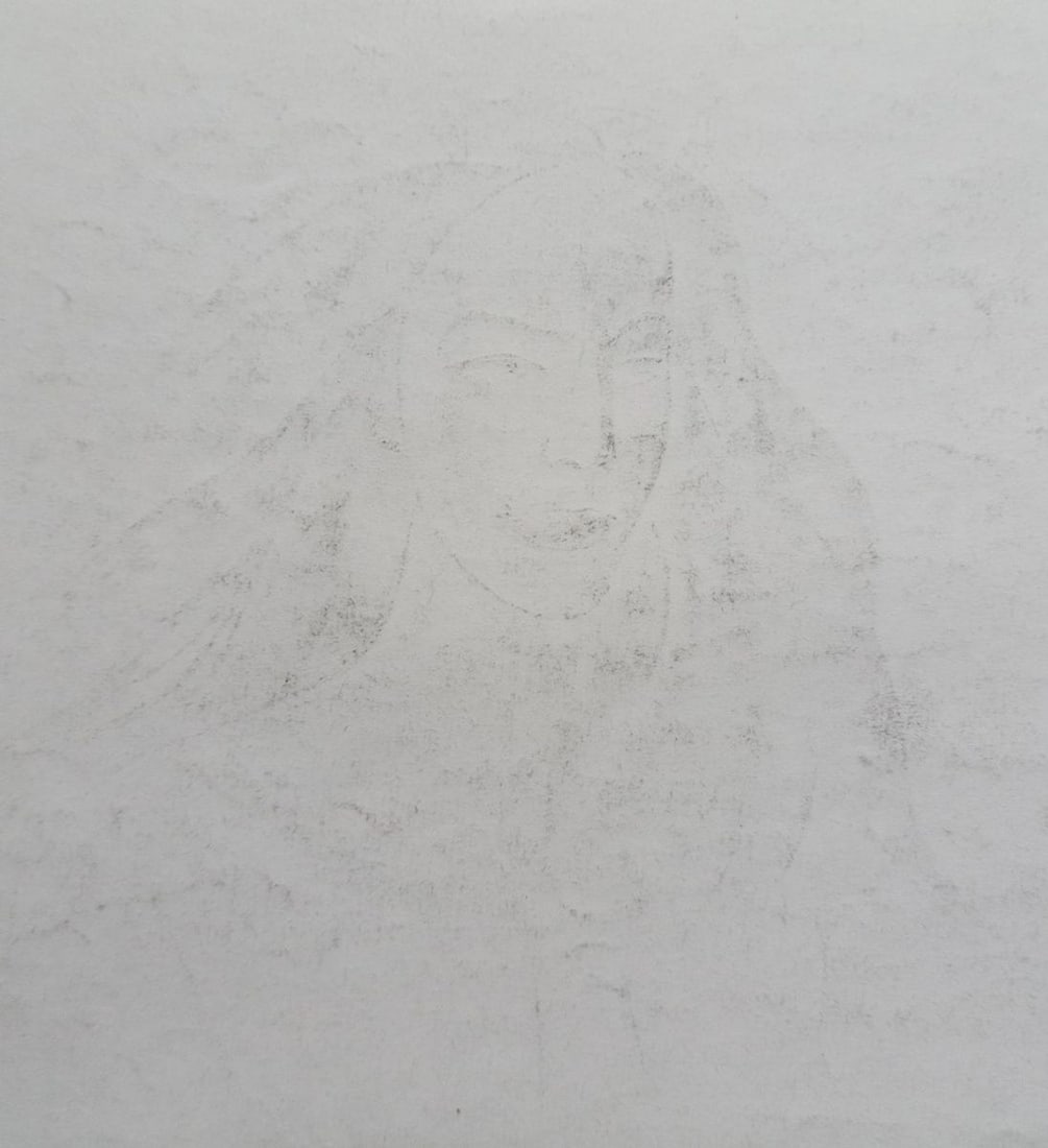 Abstract pencil painting Portrait of a girl Peter Tovpev - 4