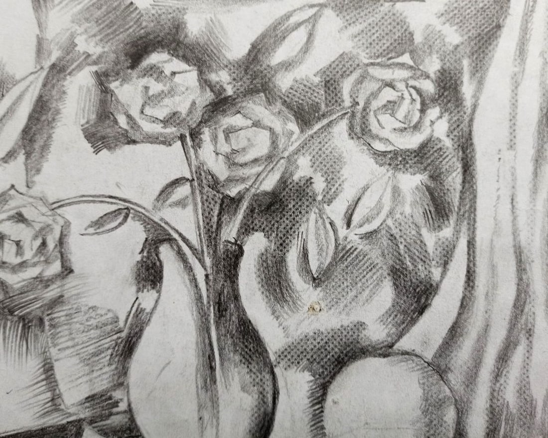 Abstract pencil painting Still life Peter Tovpev - 2