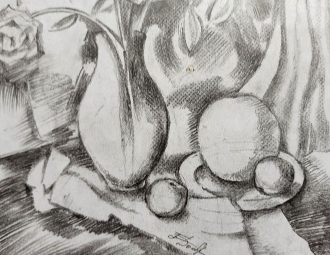 Abstract pencil painting Still life Peter Tovpev - 3