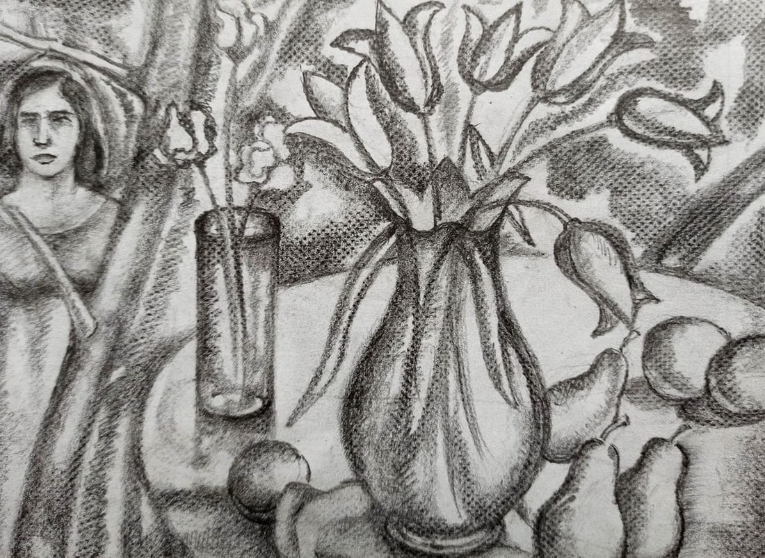 Pencil painting Still life Peter Tovpev - 2