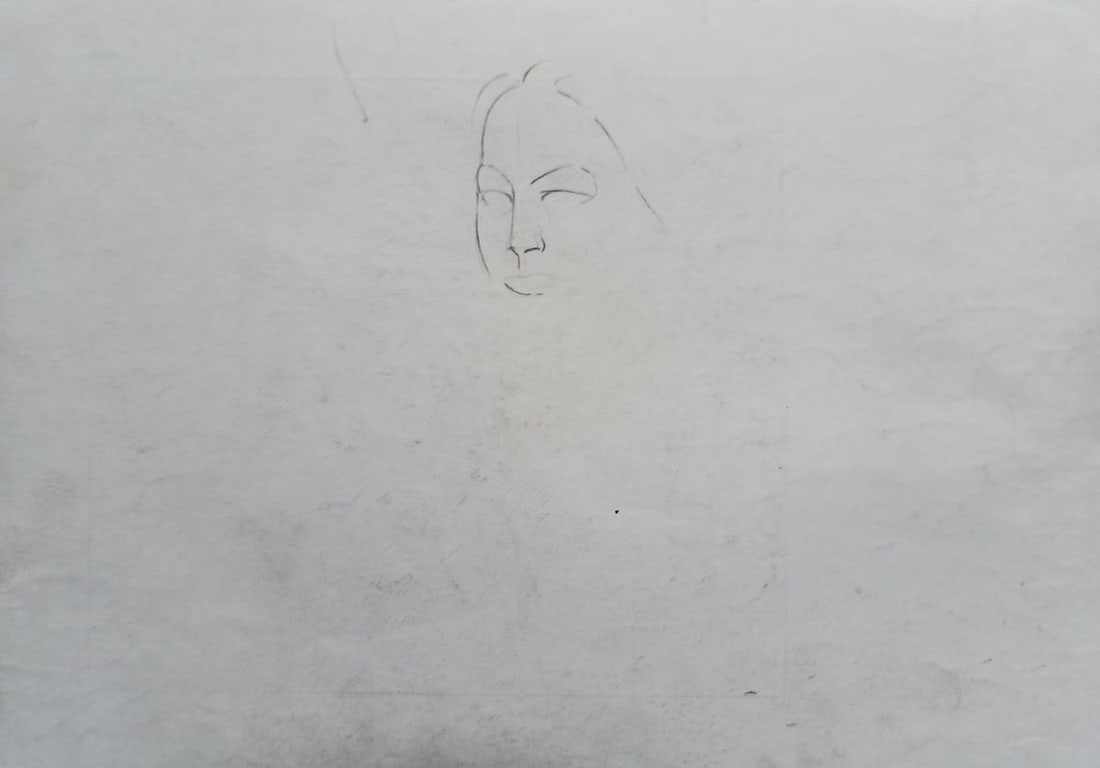 Pencil painting Portrait of a girl Peter Tovpev - 4