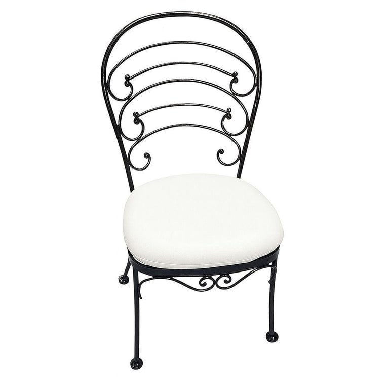 Restored Mid-century Iron Caf√© Patio/Outdoor "Ribcage" Chair by Woodard Set of 3 - 5