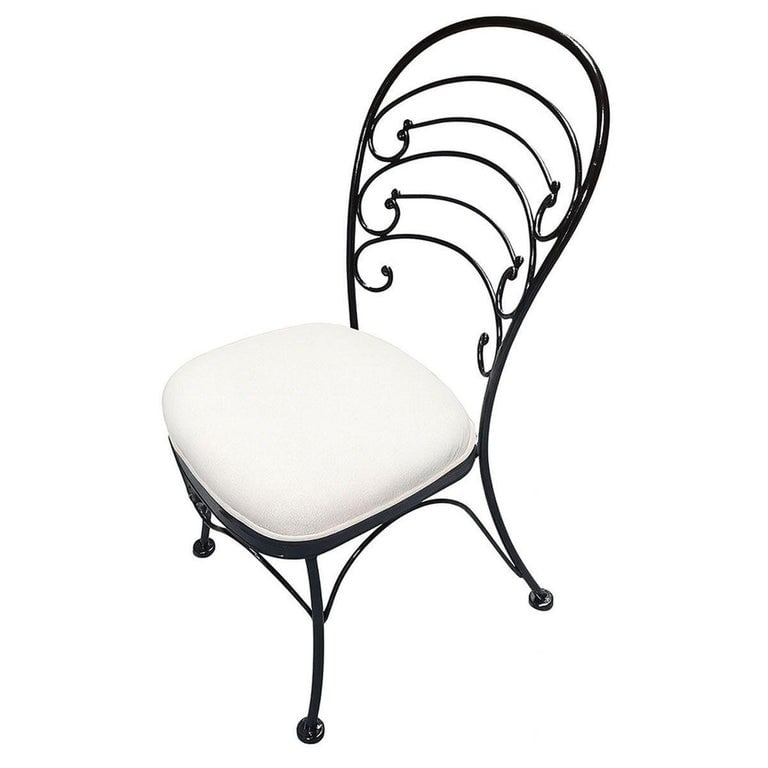Restored Mid-century Iron Caf√© Patio/Outdoor "Ribcage" Chair by Woodard Set of 3 - 6