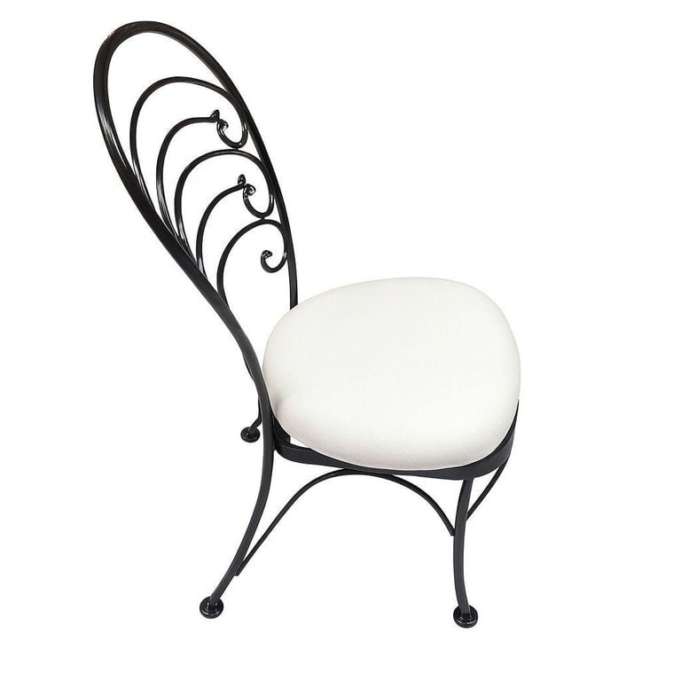 Restored Mid-century Iron Caf√© Patio/Outdoor "Ribcage" Chair by Woodard Set of 3 - 7