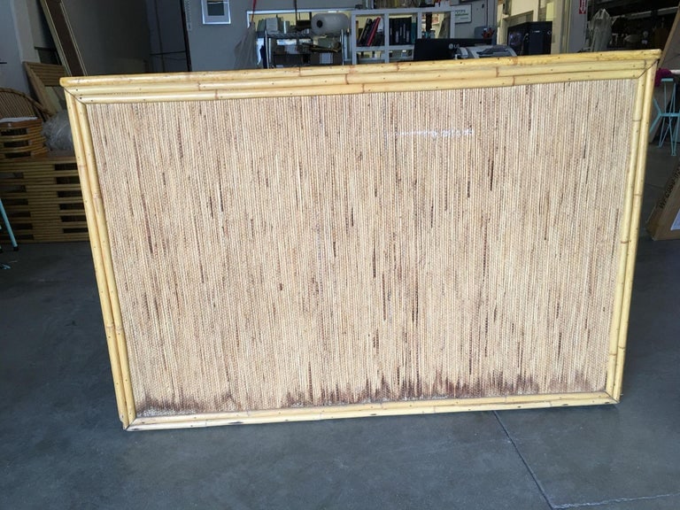 Restored Stacked Rattan Sideboard W/ Mahogany Top - 10