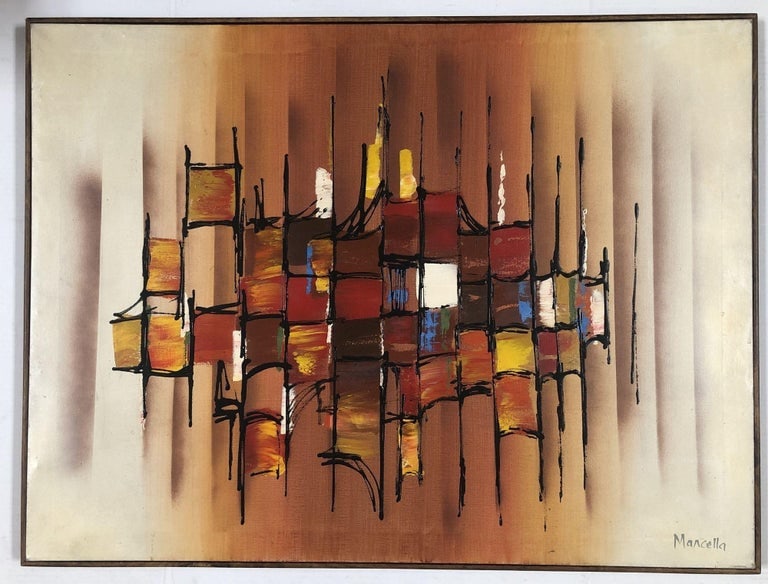 Large Abstract Oil Painting on Canvas by Marcella Doane - 3