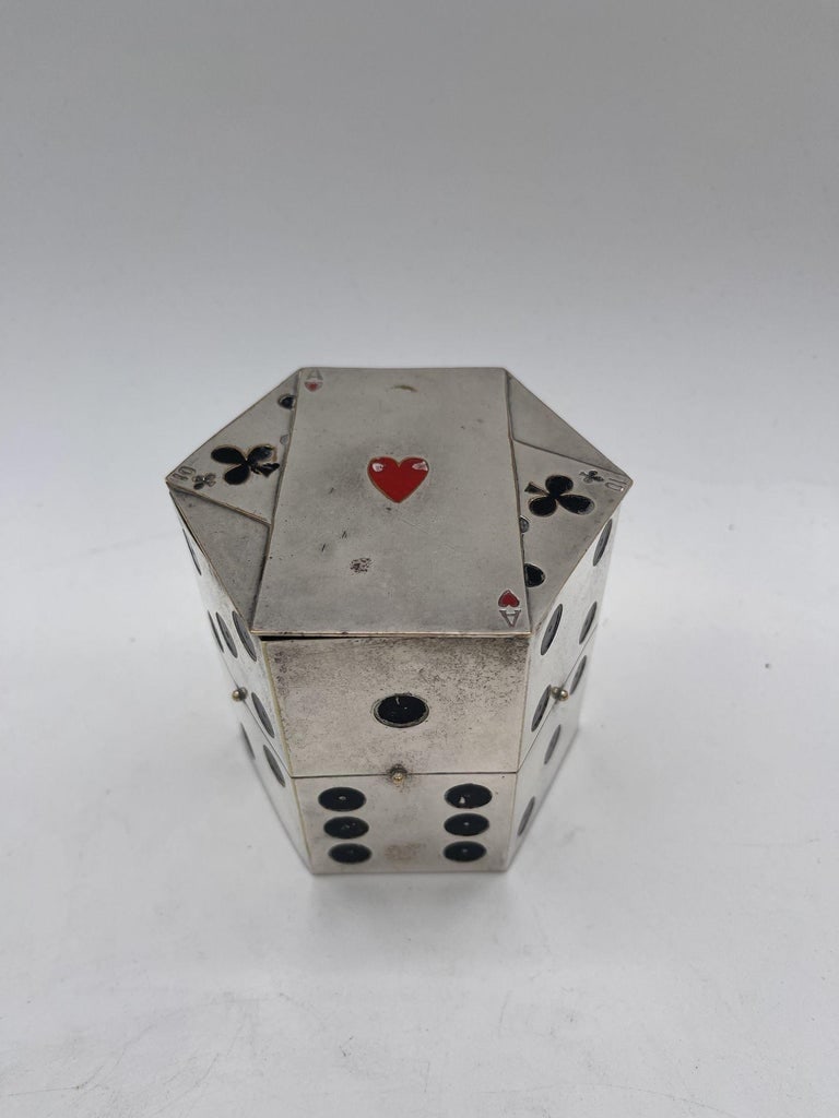 Limited Jeweler Made Dice Cigarette Dispenser by Legros Marius for Dunhill - 3