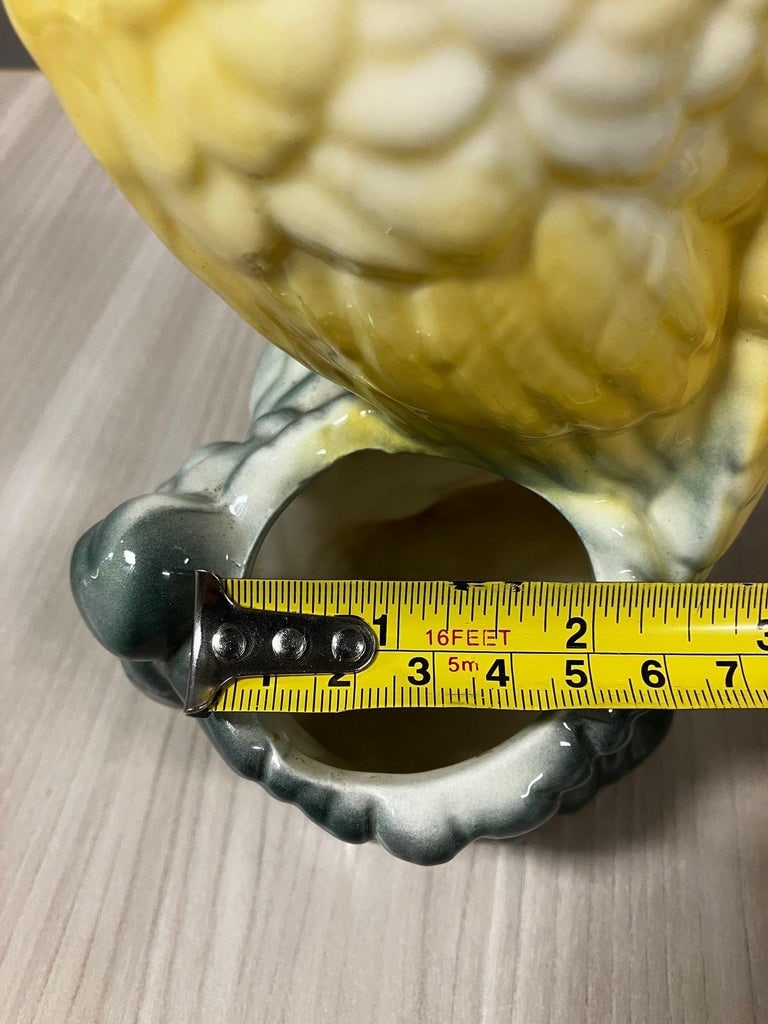 California Pottery Ceramic Tropical Cockatoo Bud Vase Statue - 15