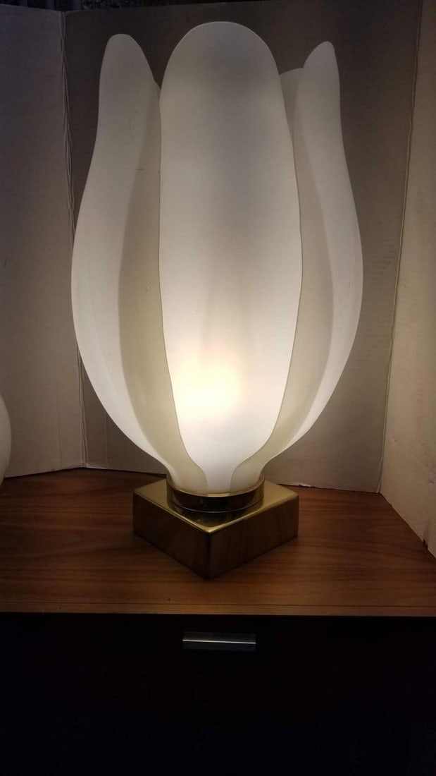 Oversized Acrylic Tulip Lamp in the style of Roger Rougier - 5