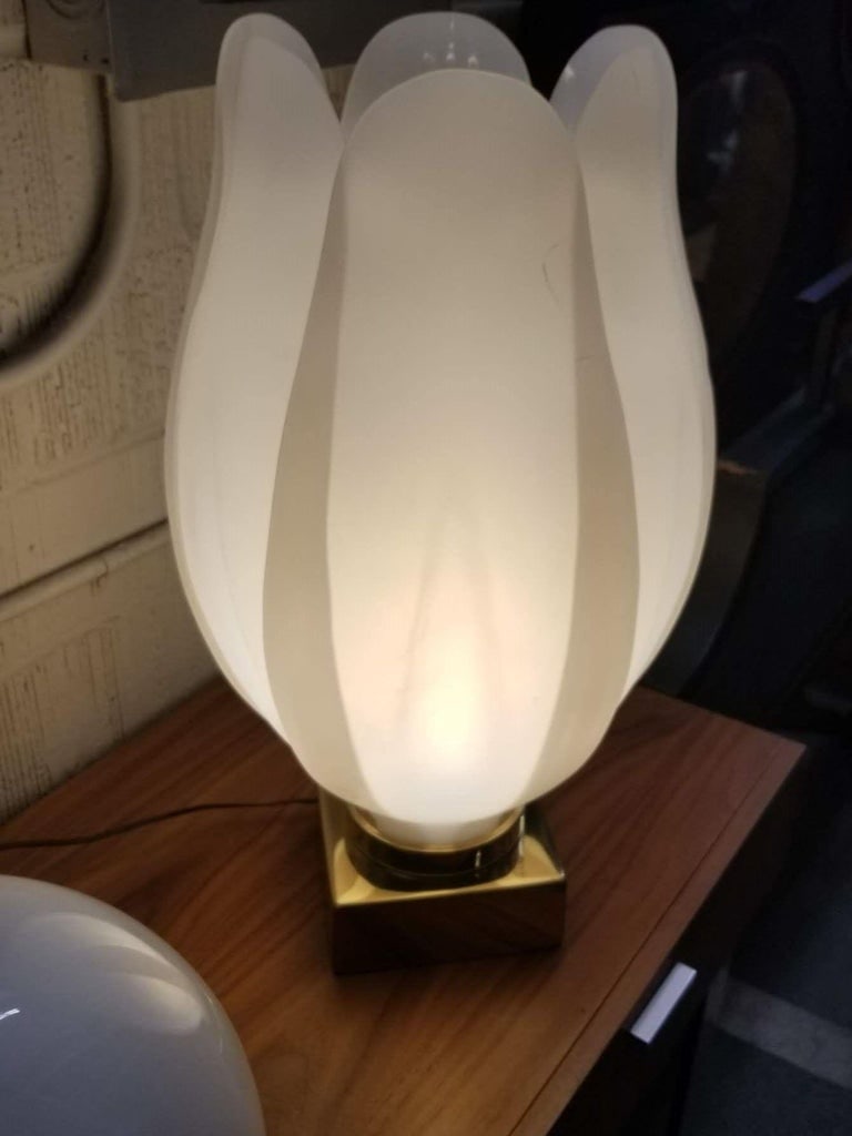 Oversized Acrylic Tulip Lamp in the style of Roger Rougier - 8