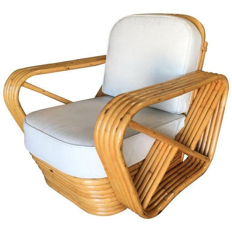 Restored 5-Strand Square Pretzel Sofa & Lounge Chair Livingroom Set - 10