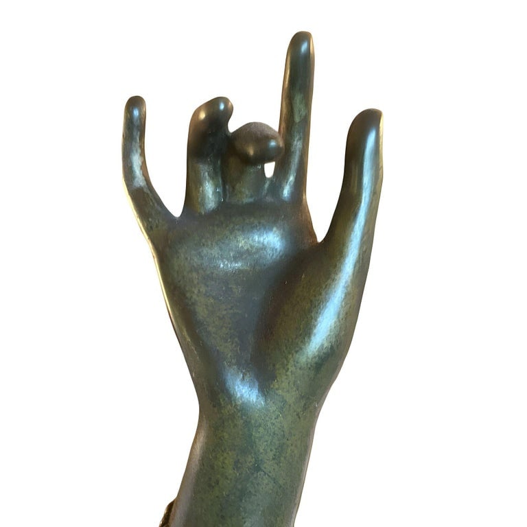 Art Deco Bronze Flapper Girl Statue on Marble by Affortunato Gory - 10
