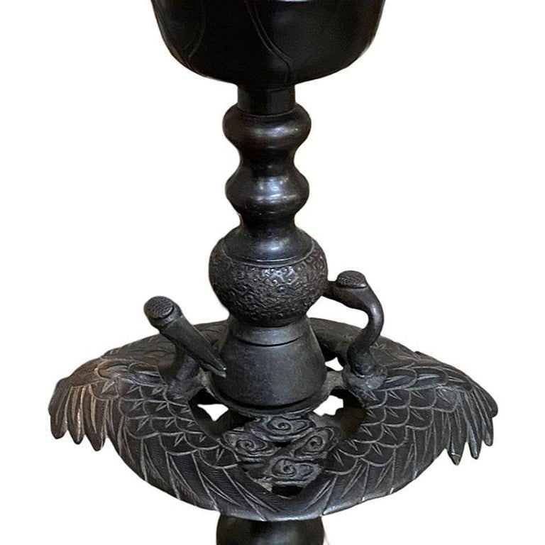 Mid-Century James Mont Style Bronze Chinese-inspired Table Lamp - 12