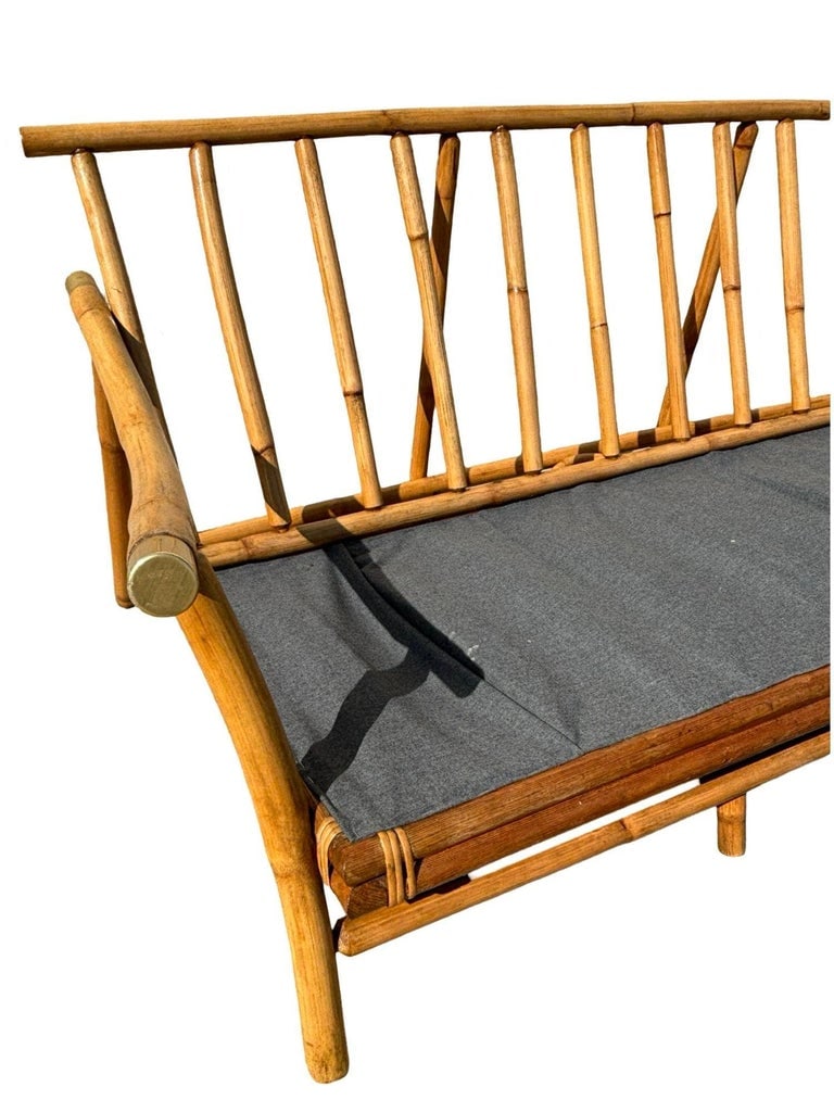 Restored Rattan Sofa & Chair Livingroom Set by John Wisner for Ficks Reed - 13