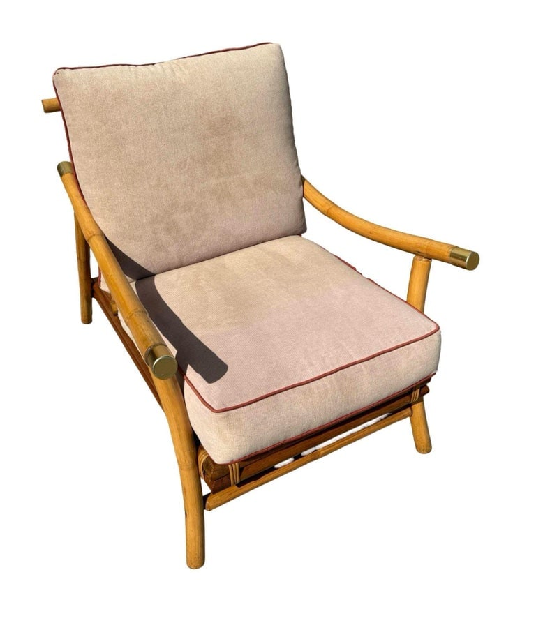 Restored Rattan Sofa & Chair Livingroom Set by John Wisner for Ficks Reed - 7