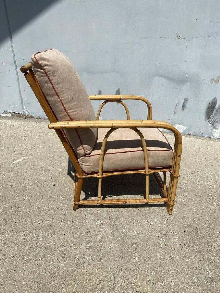 Restored "1949er" Rattan Lounge Chair & Sofa Livingroom Set - 7