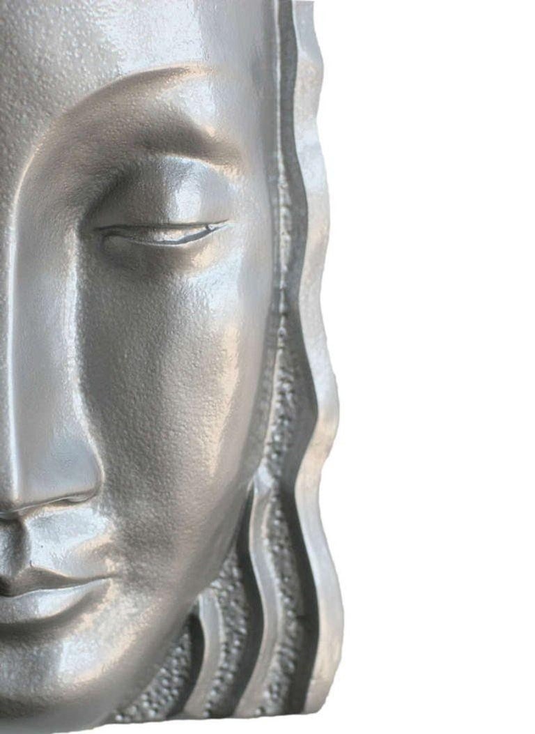 Art Deco Sculptural Female Face Wall Sconce, Rare - 3