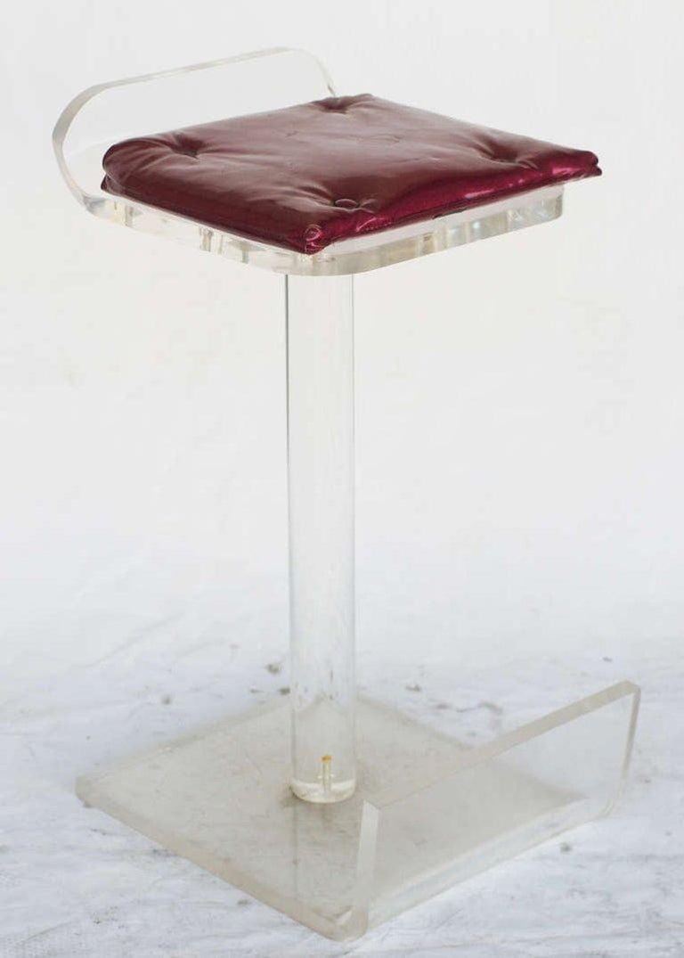 Postmodern Lucite Bar Stools set of Four - 3
