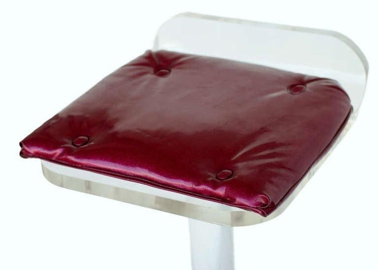 Postmodern Lucite Bar Stools set of Four - 4