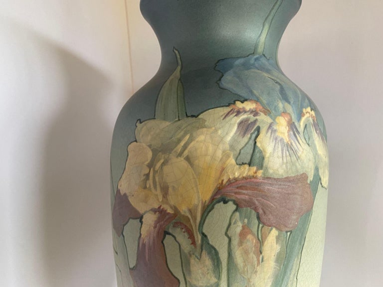 Art Nouveau Hand-Painted Art Pottery Vase by Weller Pottery - 3