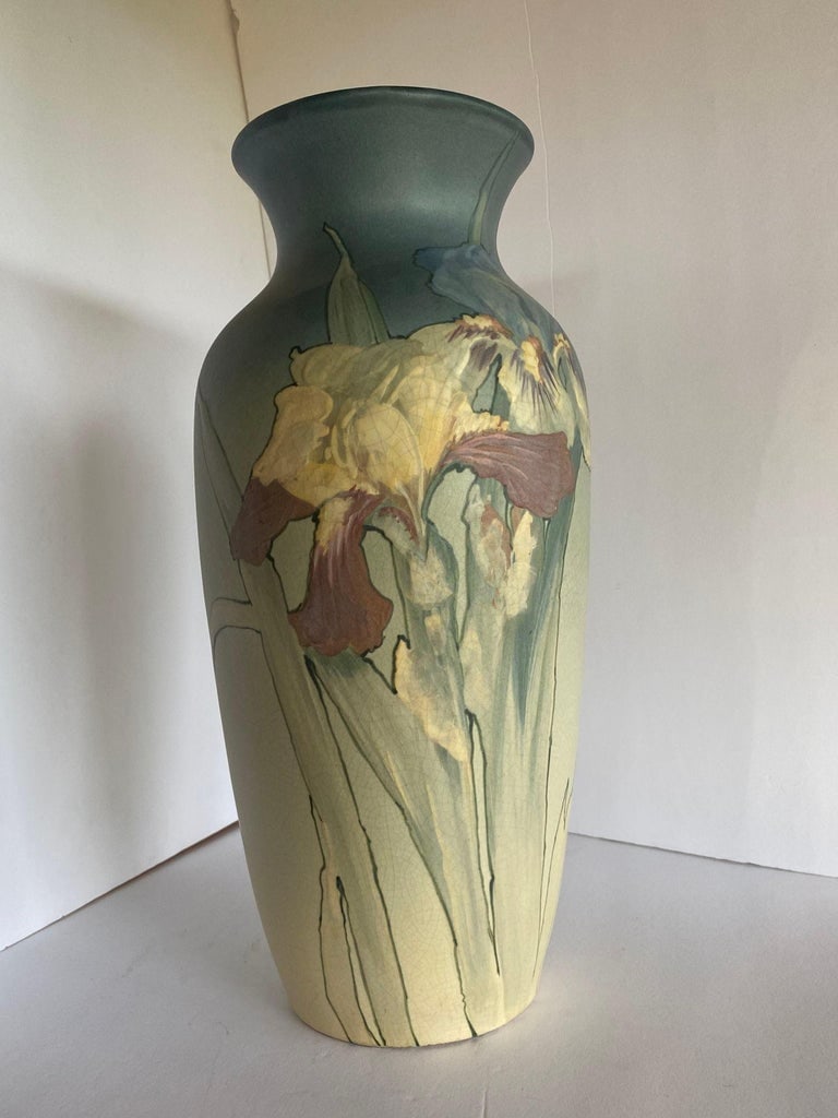 Art Nouveau Hand-Painted Art Pottery Vase by Weller Pottery - 5