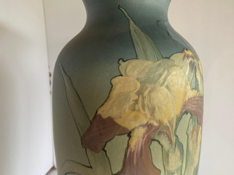Art Nouveau Hand-Painted Art Pottery Vase by Weller Pottery - 6