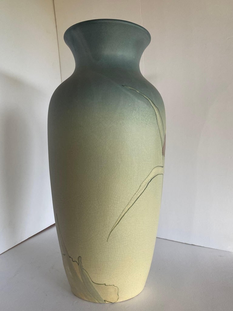 Art Nouveau Hand-Painted Art Pottery Vase by Weller Pottery - 7