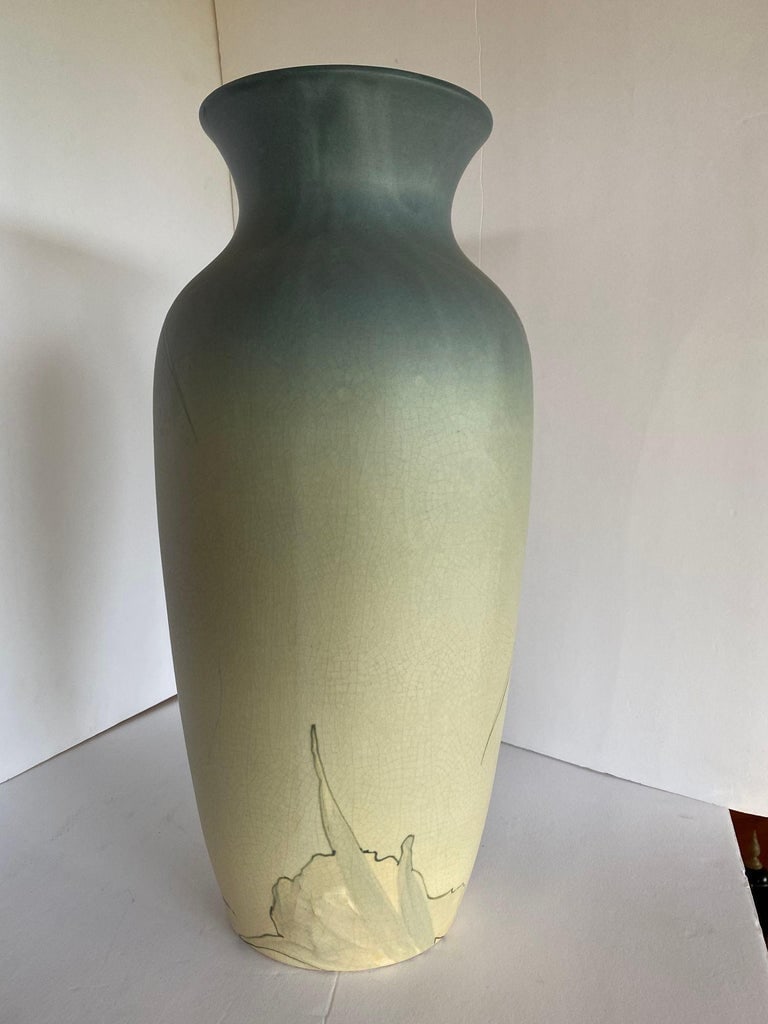 Art Nouveau Hand-Painted Art Pottery Vase by Weller Pottery - 8