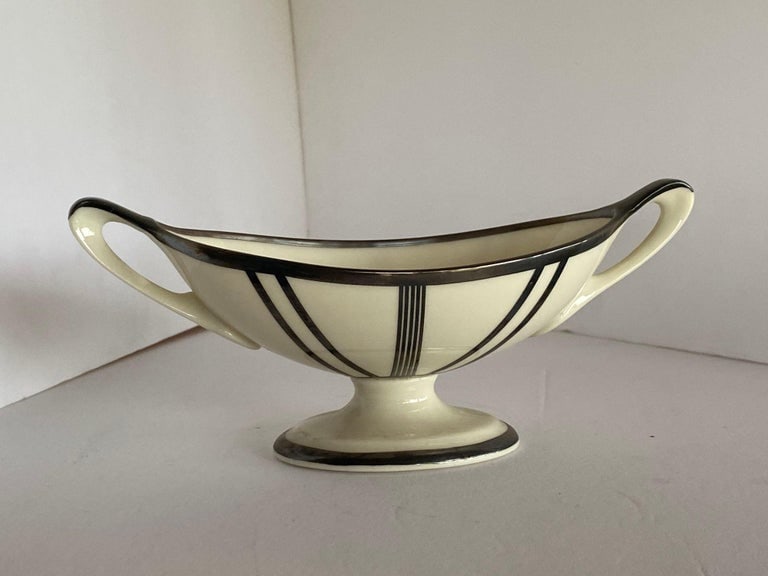 Two-Piece Sugar Bowl and Candelabra with Sterling Silver Overlay by Lenox - 4