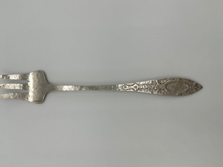 Vintage Arts and Crafts Fish Serving Fork - 10