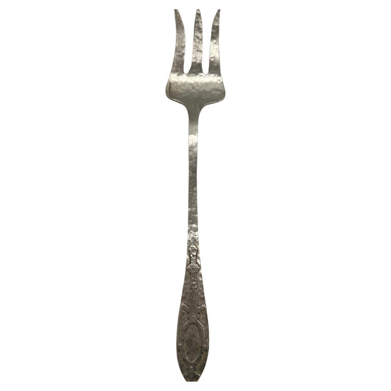 Vintage Arts and Crafts Fish Serving Fork - 2