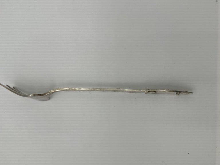 Vintage Arts and Crafts Fish Serving Fork - 8