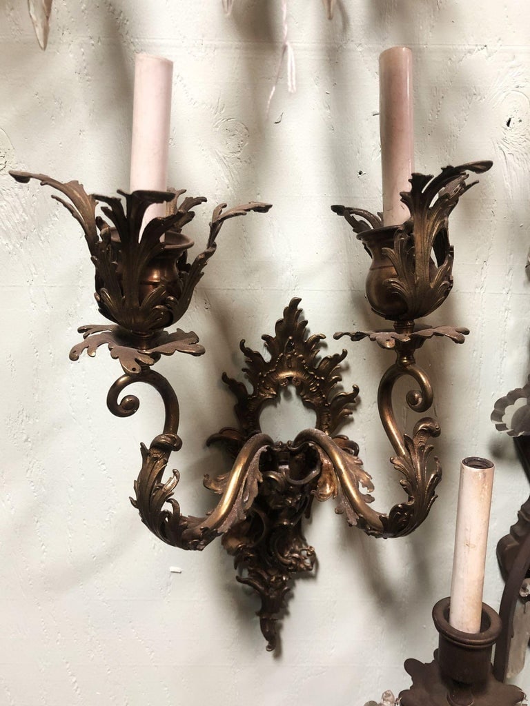 Italian Baroque Candelabra Style Wall Sconce, Pair - 5