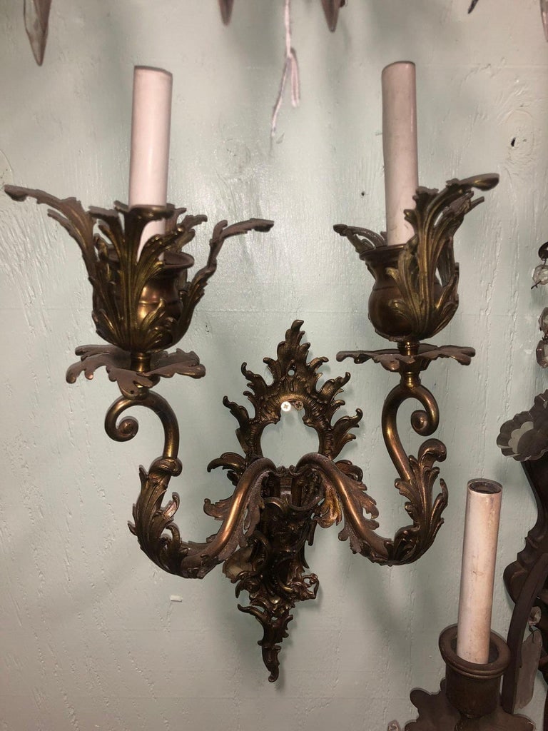Italian Baroque Candelabra Style Wall Sconce, Pair - 6