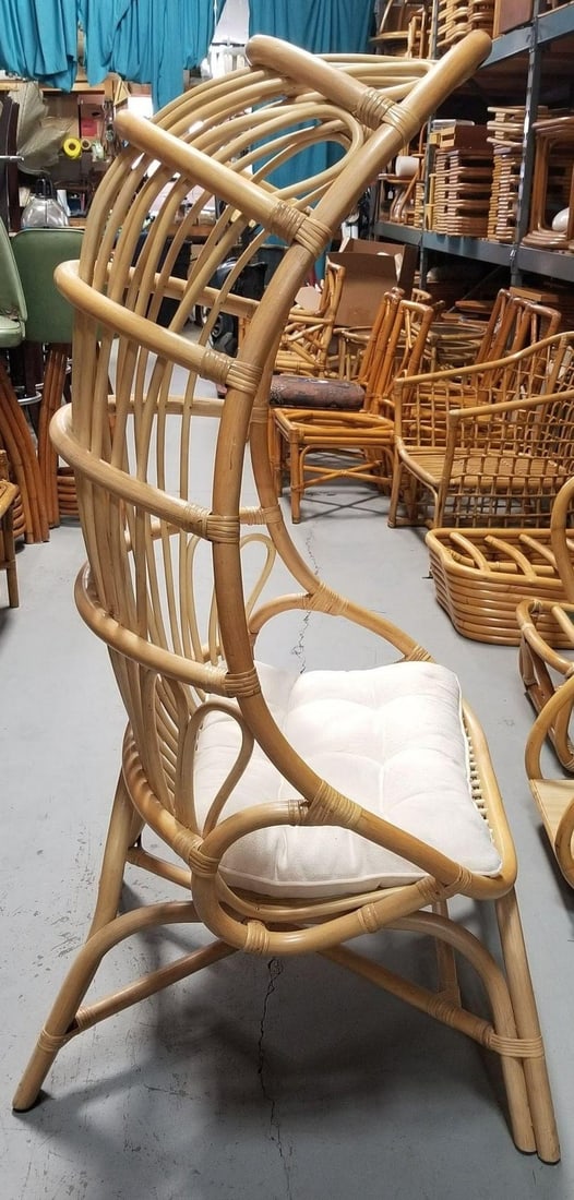 Rattan Cocoon Chair with Cushion - 3