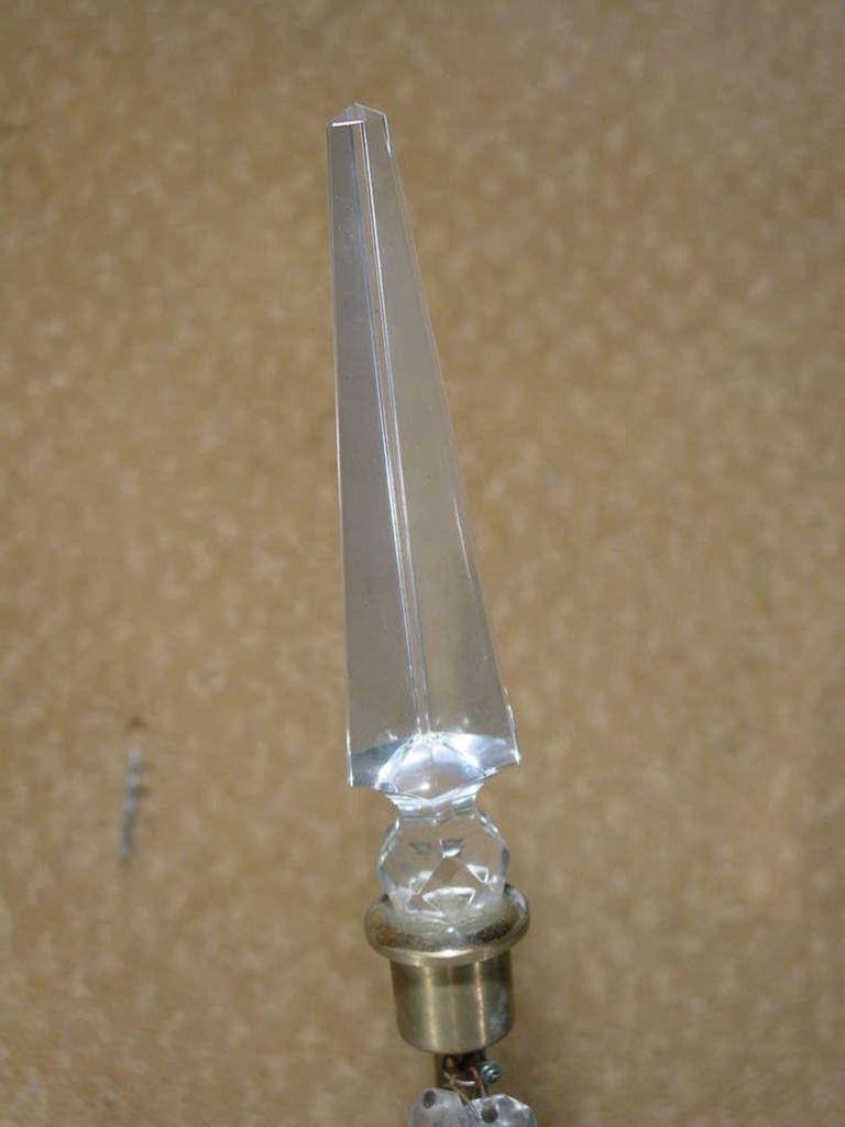Set of Four Bronze and Bead Crystal Presidential Wall Sconce - 5