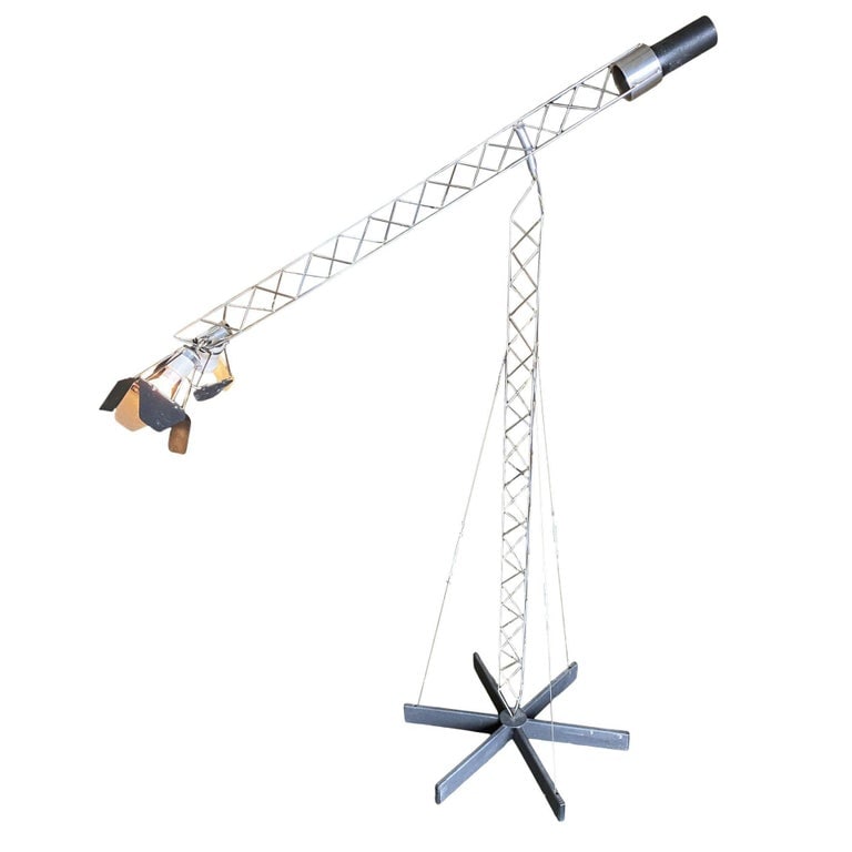 Postmodern Crane Floor Lamp by Curtis Jere - 3