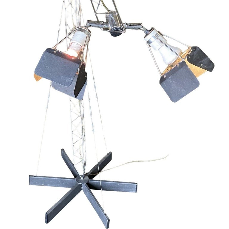 Postmodern Crane Floor Lamp by Curtis Jere - 5