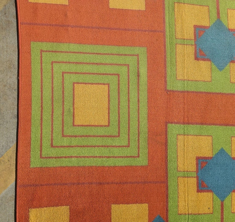 Original 6.4' X 13.7' Art Deco Revival Area Rug From the Arizona Biltmore - 7
