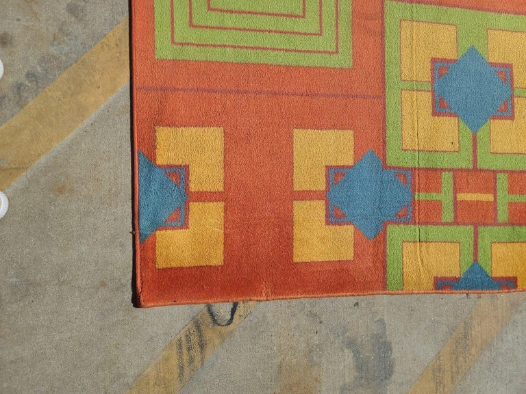 Original 6.4' X 13.7' Art Deco Revival Area Rug From the Arizona Biltmore - 8